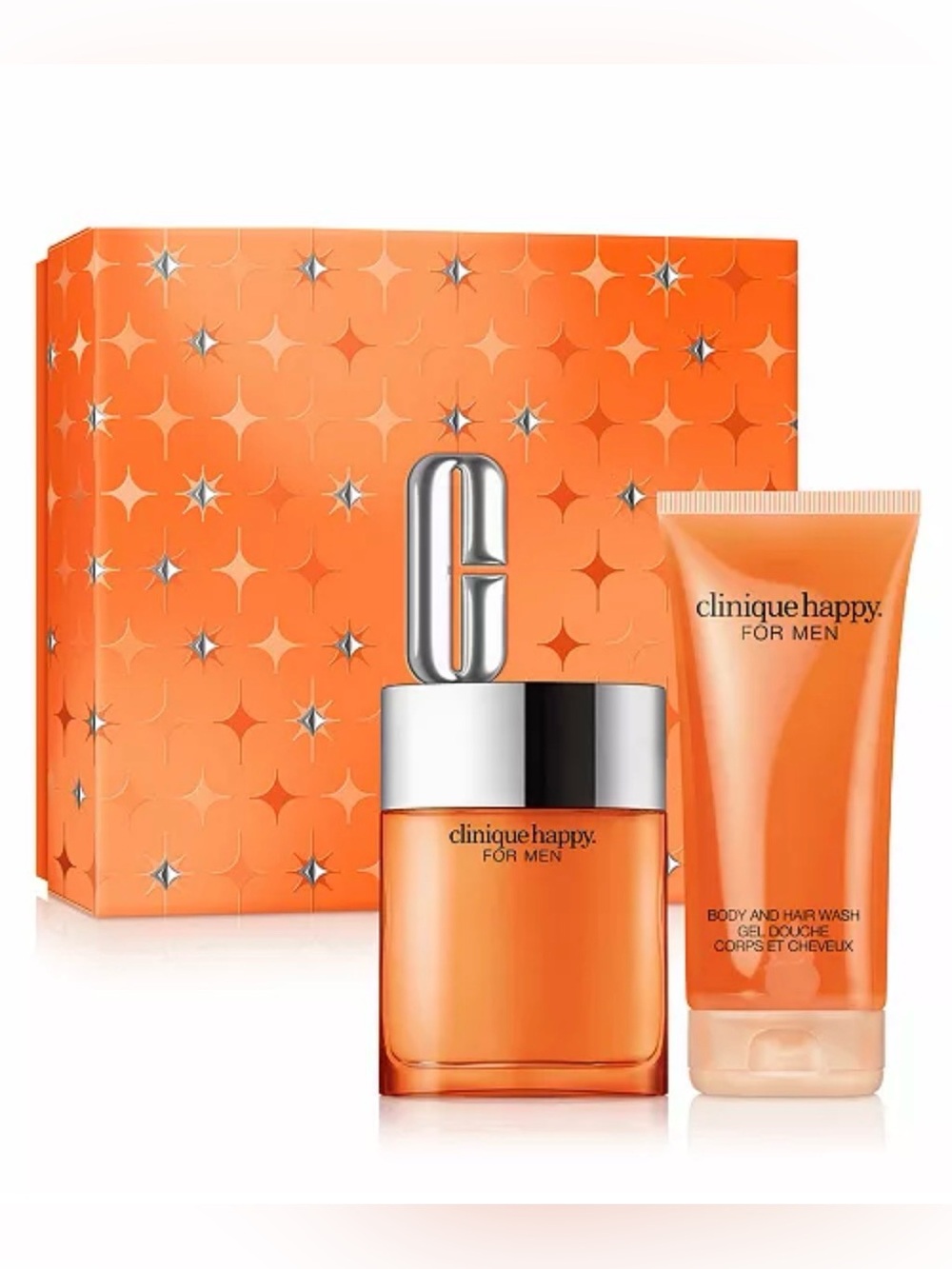 Clinique Happy For Men Cologne and Body & Hair Wash Gift Set